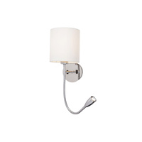 Nástěnná lampa E27 3W 205lm 2800K Chrome Classic Larkin 6529 Rabalux