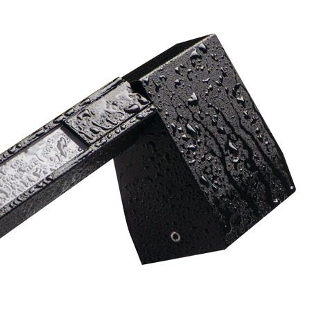 Venkovní lineární fasádní světlo 80cm LED 10W 450lm 3000K teplá bílá IP54 Povrchová montáž černá YALTE Kanlux