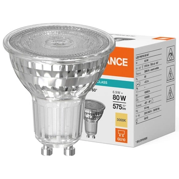 LED reflektorová žárovka GU10 PAR16 6,9W = 80W 575lm 3000K Warm 60° Ledvance