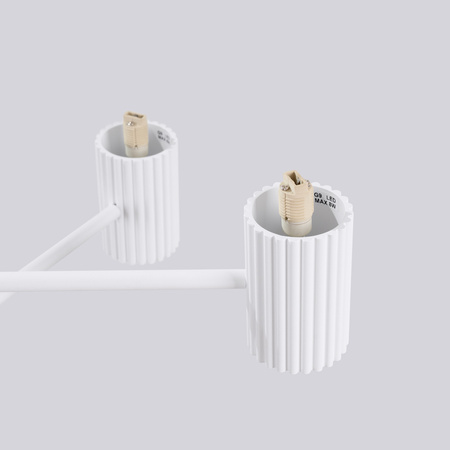 Lustr Závěsné svítidlo 6x G9 Hliníková bílá svatozář French Sky SL.1829 Sollux