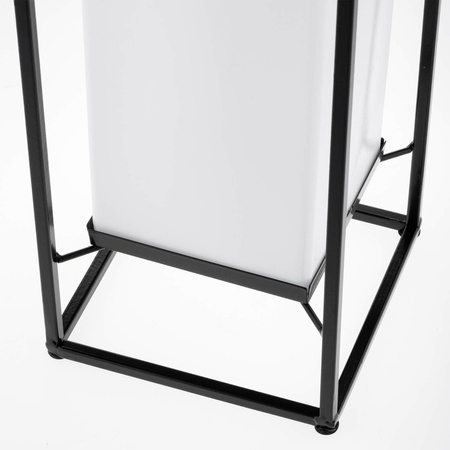 LED solární lampa Venkovní zahradní stojící lucerna 3000K IP44 38cm soumrakový senzor