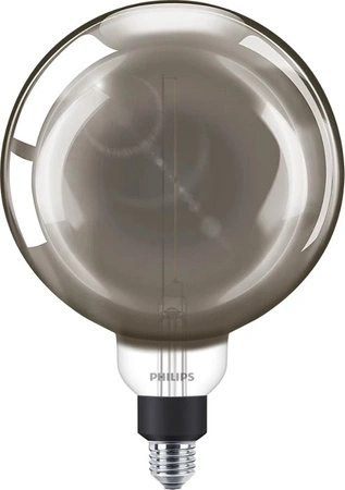 Globe LED žárovka E27 G200 6.5W = 20W 200lm 1800K Teplá bílá vlákno kouřové PHILIPS Stmívatelné