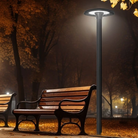 LED pouliční lampa Park Garden 120W 16800lm CCT 90° 0,53A černá VIDEX