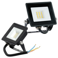 Venkovní zahradní reflektory LED 10W 735lm 4000K Neutrální 120° IP65 IK05 Černá MH Kobi
