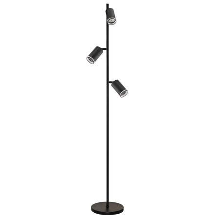 Stojací lampa 3x GU10 PARIS černá Sanico Goldlux