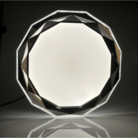 PLAFON LED diamantové svítidlo stropní svítidlo 50cm 3000-6500K s dálkovým ovládáním GLOSSY GOLDLUX (Polux)