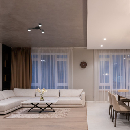 Stropní lustr 3x GX53 LED černý Moderní Videx