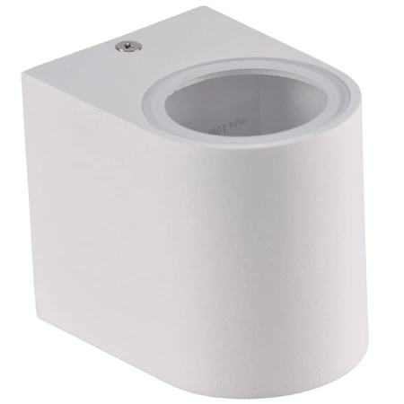 Venkovní zahradní nástěnné svítidlo s LED 1x GU10 BOSTON GOLDLUX (Polux) ALUMINIUM White oválné