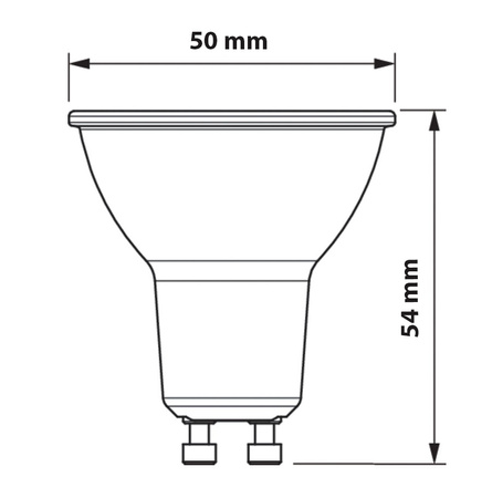LED žárovka GU10 5W = 50W 550lm 6500K Studená bílá 120° PHILIPS
