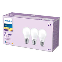 Sada 3x LED kulové žárovky E14 P45 4,9W = 40W 470lm 2700K Teplá PHILIPS
