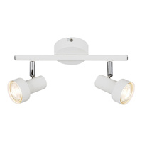 Halogenové bodové reflektorové stropní svítidlo 2x GU10 White Classic Konrad 5355 Rabalux