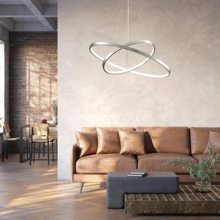 LED závěsné stropní svítidlo 35W 4600lm 4000K neutrální 120° stříbrné LEA Sanico Goldlux