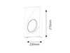 Nástěnné svítidlo LED E14 White Minimalist Gia Rabalux