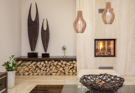 IKA 4171 Nowodvorski Dřevěné závěsné stropní svítidlo E27 z MDF Boho