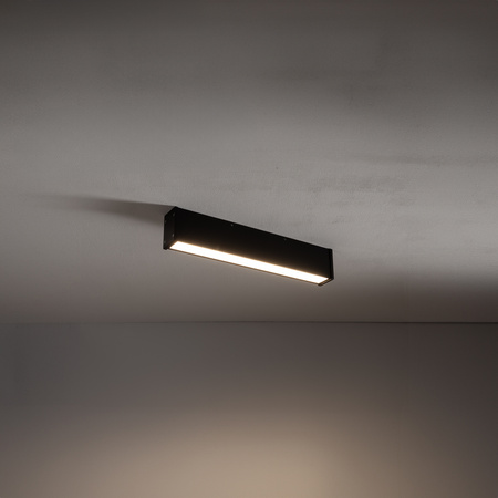 Plafond Oprawa Sufitowa Ogrodowa Lampa Kinkiet Elewacyjny LED 20W 1200lm 3000K Ciepła Black Wodoodporna IP44 OUTLINE LED S 11360 Nowodvorski