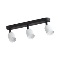 TOP BLACK/WHITE Bodové stropní svítidlo pro povrchovou montáž černá/bílá Moderní 3xGU10 6267 TK Lighting
