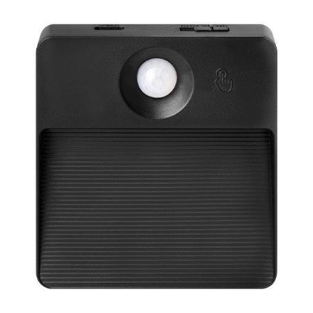 LED dobíjecí lampa 0,6W 85lm 3000/4000/6500K CCT 90° se stmívatelným senzorem pohybu Poli Masterled Black