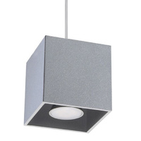 LED QUAD GU10 závěsné stropní svítidlo šedé SOLLUX