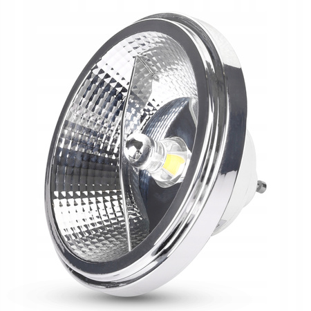 LED žárovka GU10 AR111 ES111 12W COB 1020lm 4000K Neutrální bila 24°