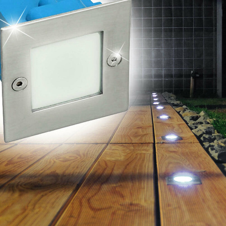 Schodiště Zapuštěné LED TAXI SMD L 0,6W 10lm 4000K Neutrální 230V Kanlux