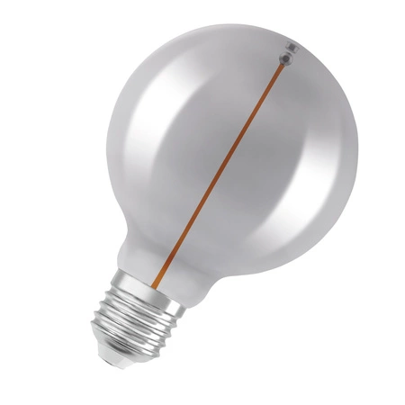 Dekorativní žárovka LED G95 Sphere E27 2,2W = 6W 60lm 1800K teplá bílá 320° Smoked Filament Vintage 1906 Osram