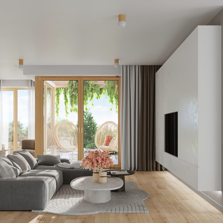 BOOMO G9 Dřevěná stolní lampa na nočním stolku Moderní SOLLUX