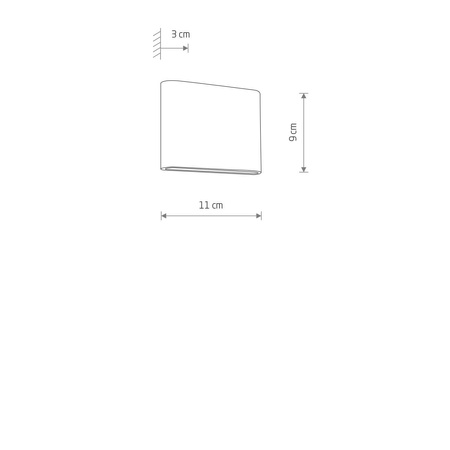Venkovní zahradní lampa Nástěnné LED svítidlo 6W 300lm 3000K Teplé zlaté Vodotěsné IP54 Moderní SEMI 11365 Nowodvorski