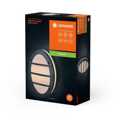 LED E27 IP65 IK06 šedá Endura Ledvance venkovní zahradní světlo