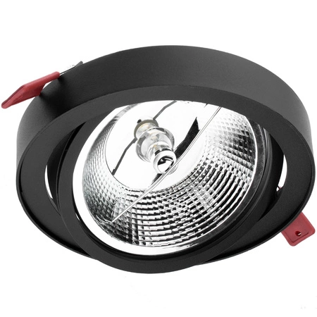 Podhledové svítidlo GU10, AR111 Nastavitelná Kulatá Černá 14cm CARPI LUMILED