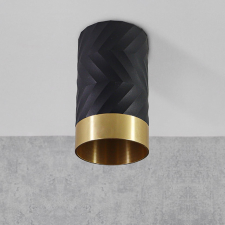 Bodové svítidlo GU10 Black Gold ARRAS Sanico Goldlux pro povrchovou montáž