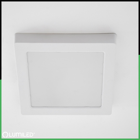 LED stropní svítidlo pro povrchovou montáž 24W Square 4000K GLOW White LUMILED
