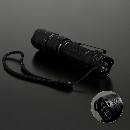 Dobíjecí LED ruční svítilna 20W 1700lm 5 režimů USB-C Vodotěsné IP68 Videx