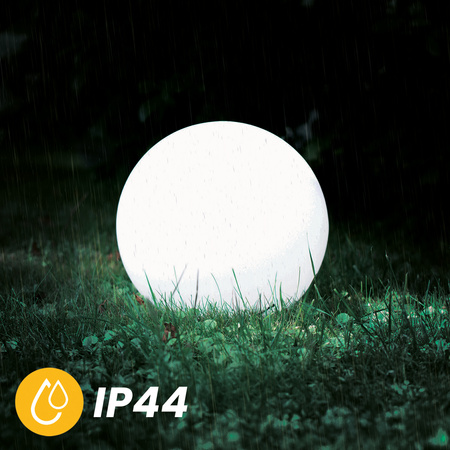 LED solární zahradní lampa s hroty RGB glóbus na zahradu GROUND 17cm + dálkový ovladač