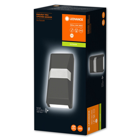 LED ELEMENTÁRNÍ VENKOVNÍ LAMPA Šedá 10W 4000K Senzor ENDURA PRO LEDVANCE