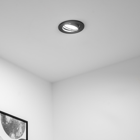 Kruhové halogenové svítidlo pod omítku AURELI Graphite sheet MR16 GU10 LUMILED