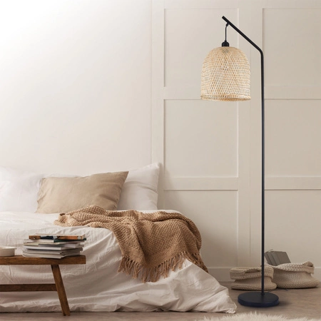 Stojací lampa E27 béžová BAMBOO NATURAL Sanico Goldlux