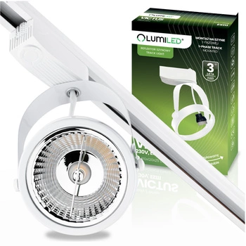 GU10 ES111 White VICTUS busbar light Lumiled jednofázové svítidlo pro přípojnice