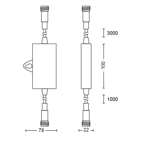 Senzor soumraku DUSK-TO-DAWN Senzor GardenLink 12V IP44 s černým ovládáním PHILIPS