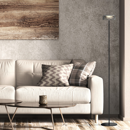 Dekorativní stojací lampa LED 2W 270lm 2700K teplá černá IP44 stmívatelná Trypolis Sanico Goldlux