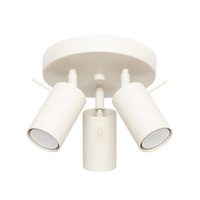 Plafond Tuba Bodové stropní svítidlo 3x GU10 Béžový kroužek Bittersweet Shimmer SL.1497 Sollux