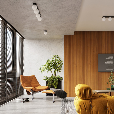 YOLI 3 3xG9 Černá moderní stropní lampa SOLLUX