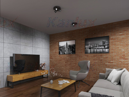 LED GU10 LED Reflektor Stropní světlo nastavitelné kulaté černé Laurin Kanlux