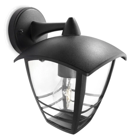 Zahradní lampa LED nástěnná lampa CREEK myGarden E27 IP44 Lucerna pro Down Black PHILIPS