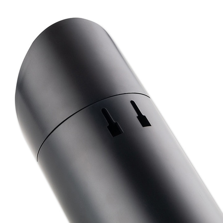 Solární zahradní nástěnná lampa LED fasádní lampa 5000K Senzor pohybu Černá