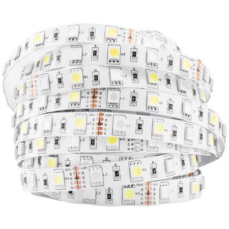 LED pásek 12V, 72W 300LED 5050 RGB + NB 12mm 5m LUMILED