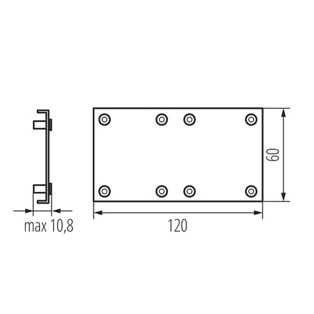 Kryt pro trubicové svítidlo AMPLINE LED White KANLUX