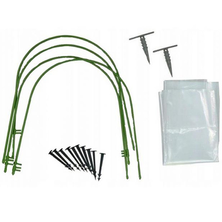 Mini zahradní skleník fóliový tunel 1.8 x 10 m