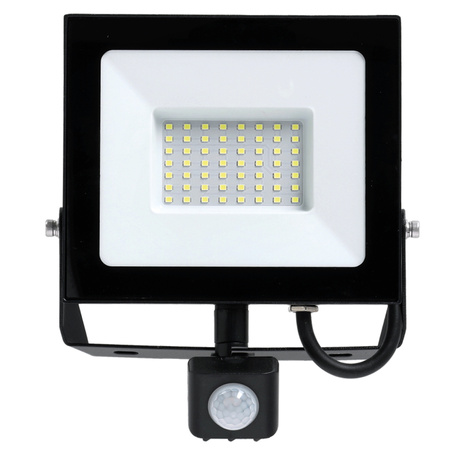 LED reflektor Halogen 50W 4270lm 6500K IP65 Black Motion Sensor MH Kobi