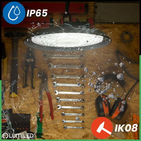 Průmyslová LED výrobní lampa HIGH BAY 150W 4000K IP65 pro BLITZ LUMILED Warehouse