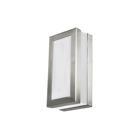Zahradní lampa LED nástěnná lampa STUTTGART E27 IP44 obdélníková bílá chrom RABALUX